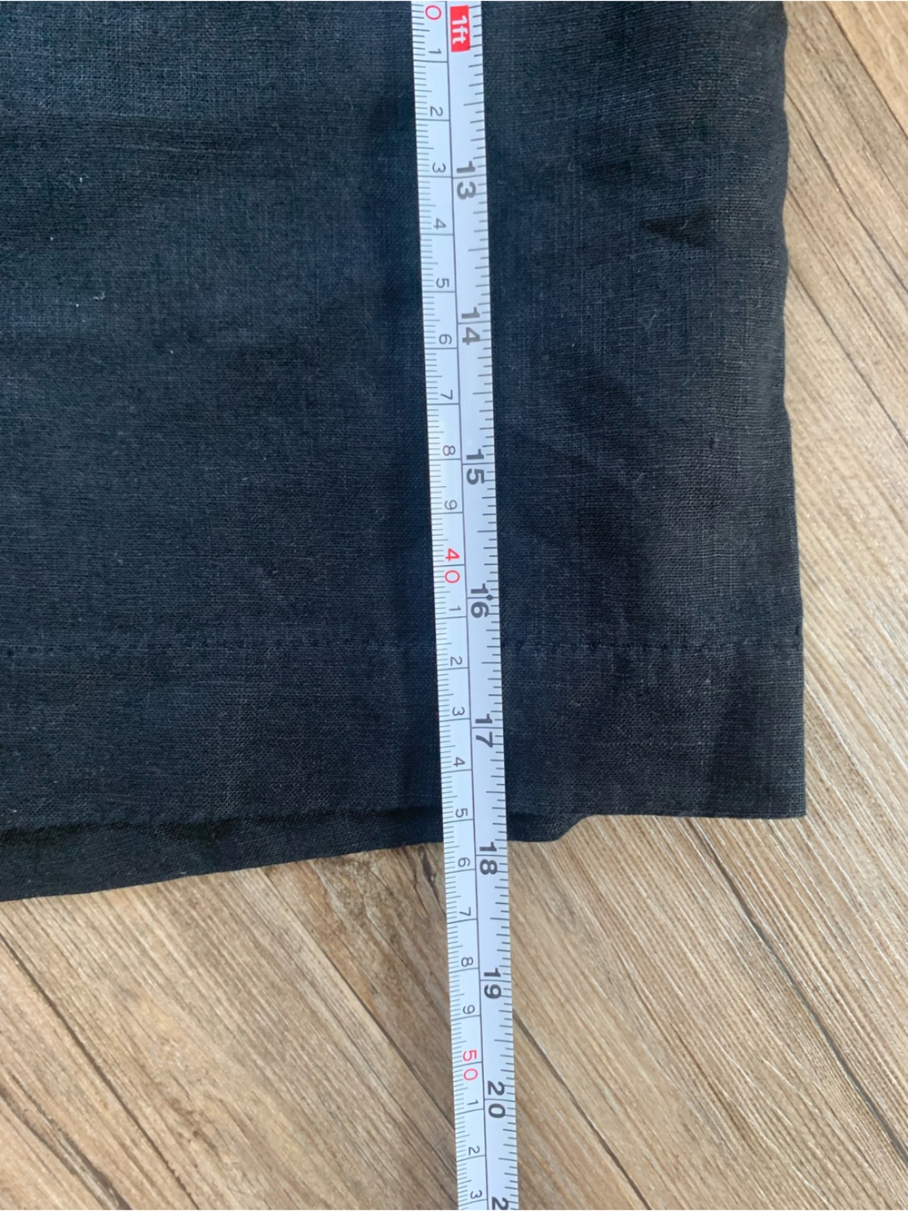 Frank & Oak, Classic Black Linen Shorts, size 10 - Picture 6 of 6